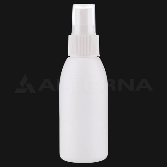 100 ml HDPE Plastik Sprey Şişesi 24 mm Parmak Spreyli