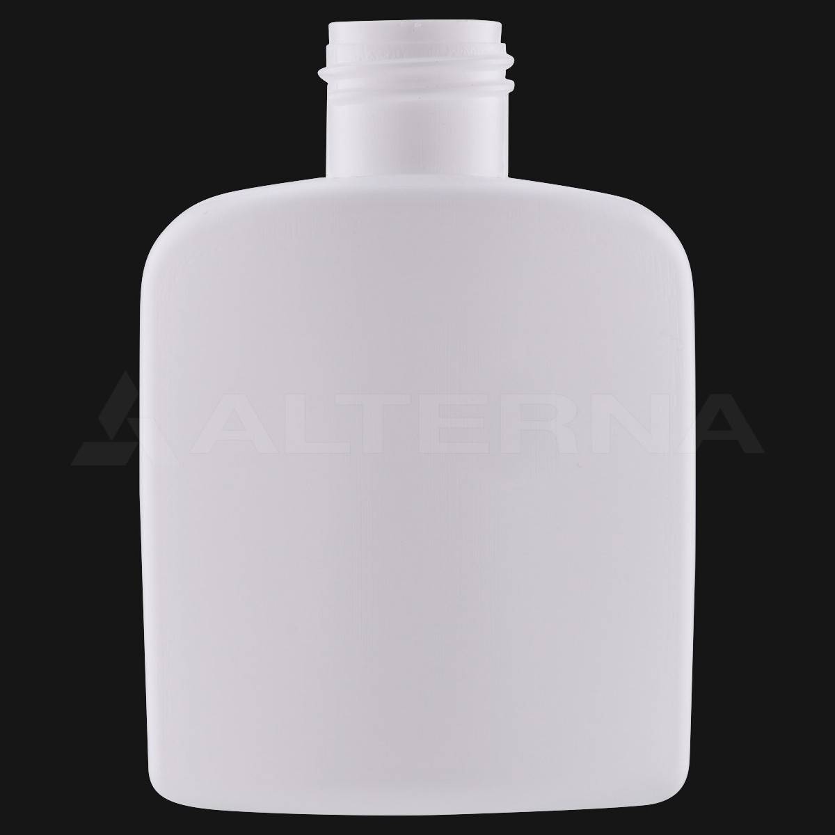 100 ml HDPE Plastik Yassı Şişe 24 mm PE Contalı Kapaklı