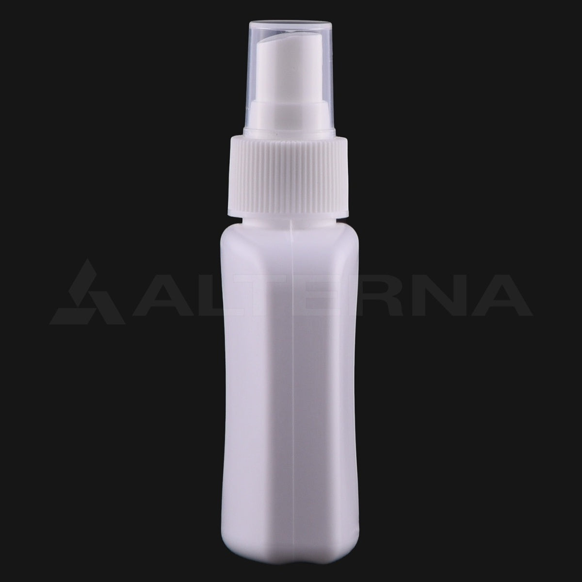 100 ml HDPE Plastik Yassı Sprey Şişesi 24 mm Parmak Spreyli