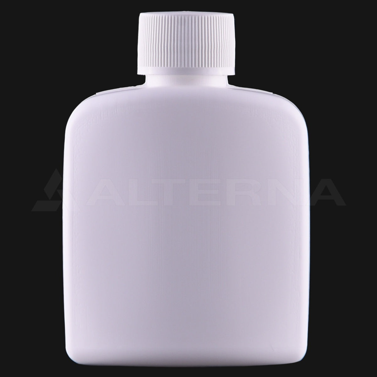 100 ml HDPE Plastik Yassı Şişe 24 mm PE Contalı Kapaklı