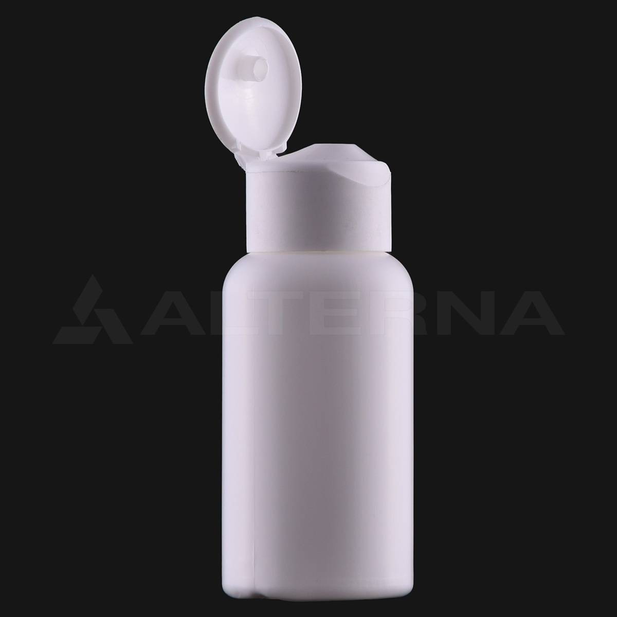 50 ml HDPE Plastik Şişe 24 mm Flip-top Kapaklı