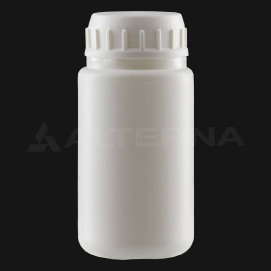 100 ml HDPE Plastik Şişe 38 mm PE Contalı Kilitli Kapaklı