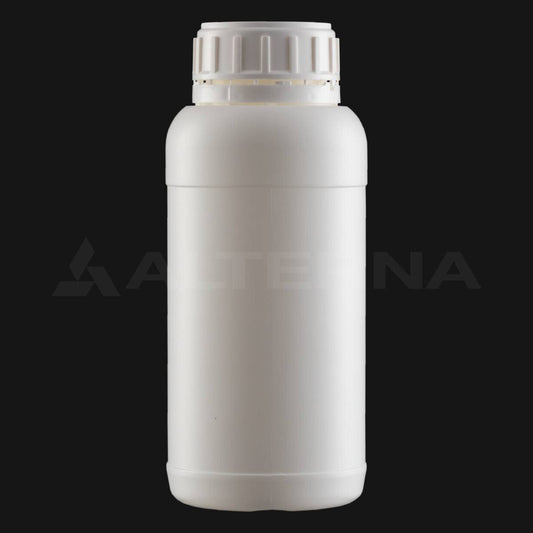 500 ml HDPE Plastik Şişe 50 mm PE Contalı Kilitli Kapaklı