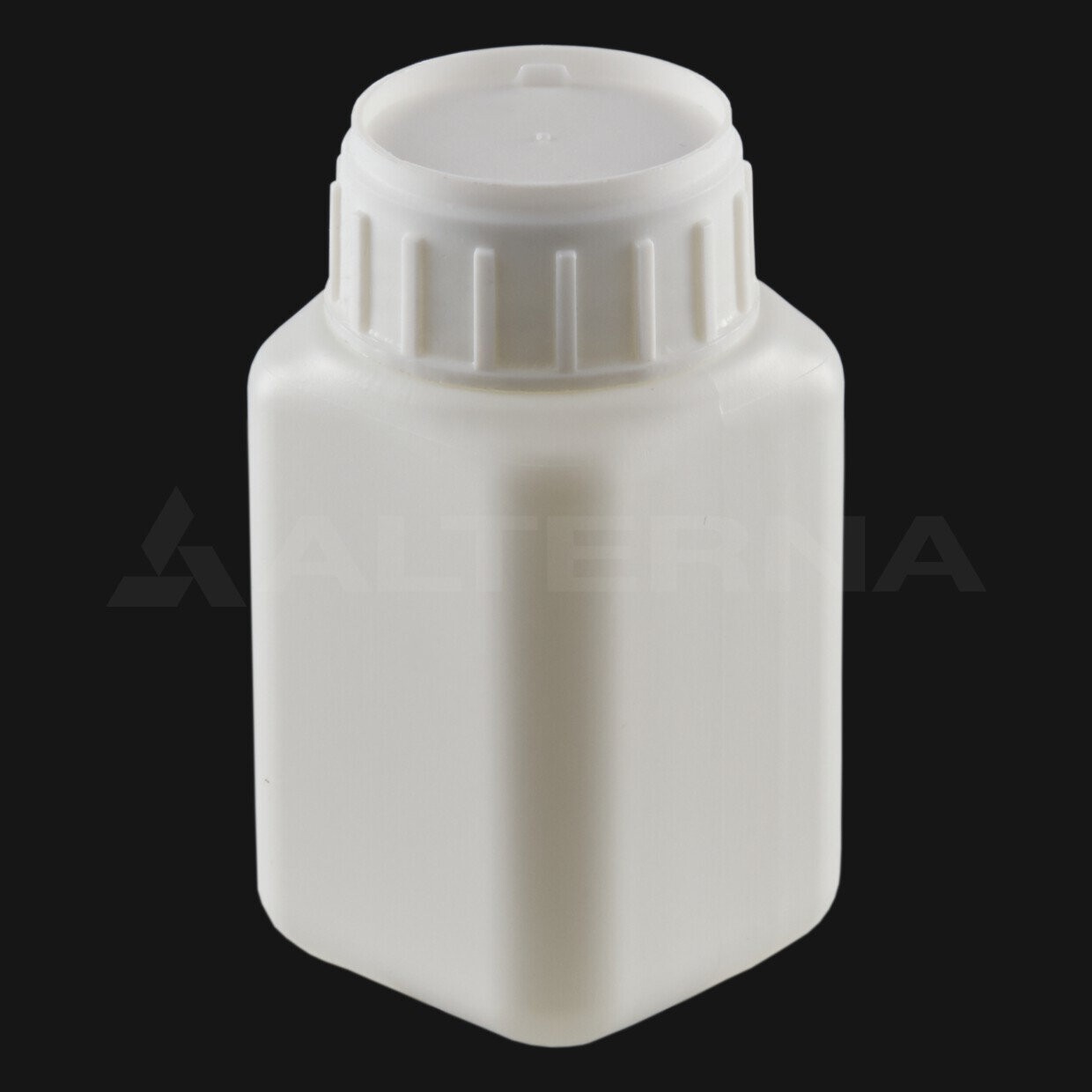 100 ml HDPE Square Bottle with 38 mm Aluminum Foil Lined Cap thumbnail 2