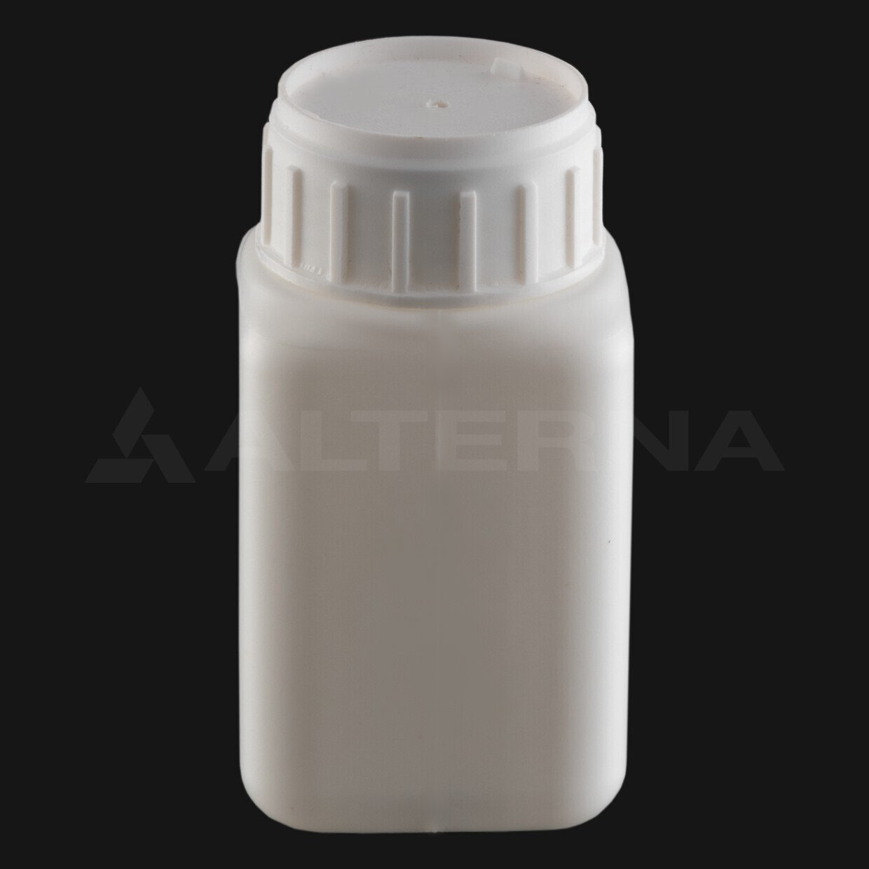 100 ml HDPE Square Bottle with 38 mm Vented Aluminum Foil Lined Cap thumbnail 2