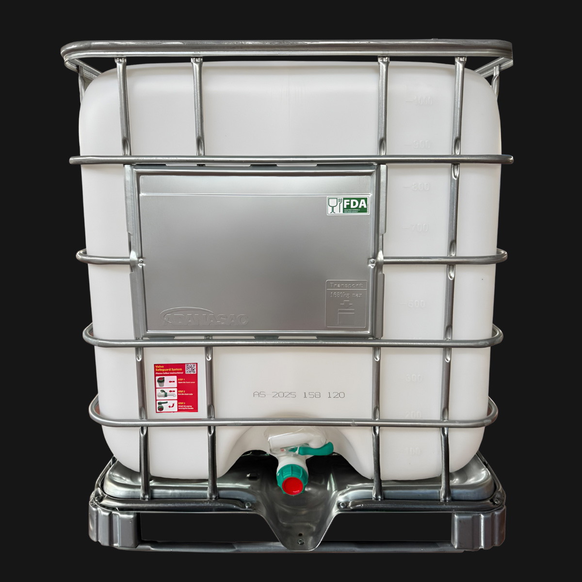 IBC Container with Metal Pallet