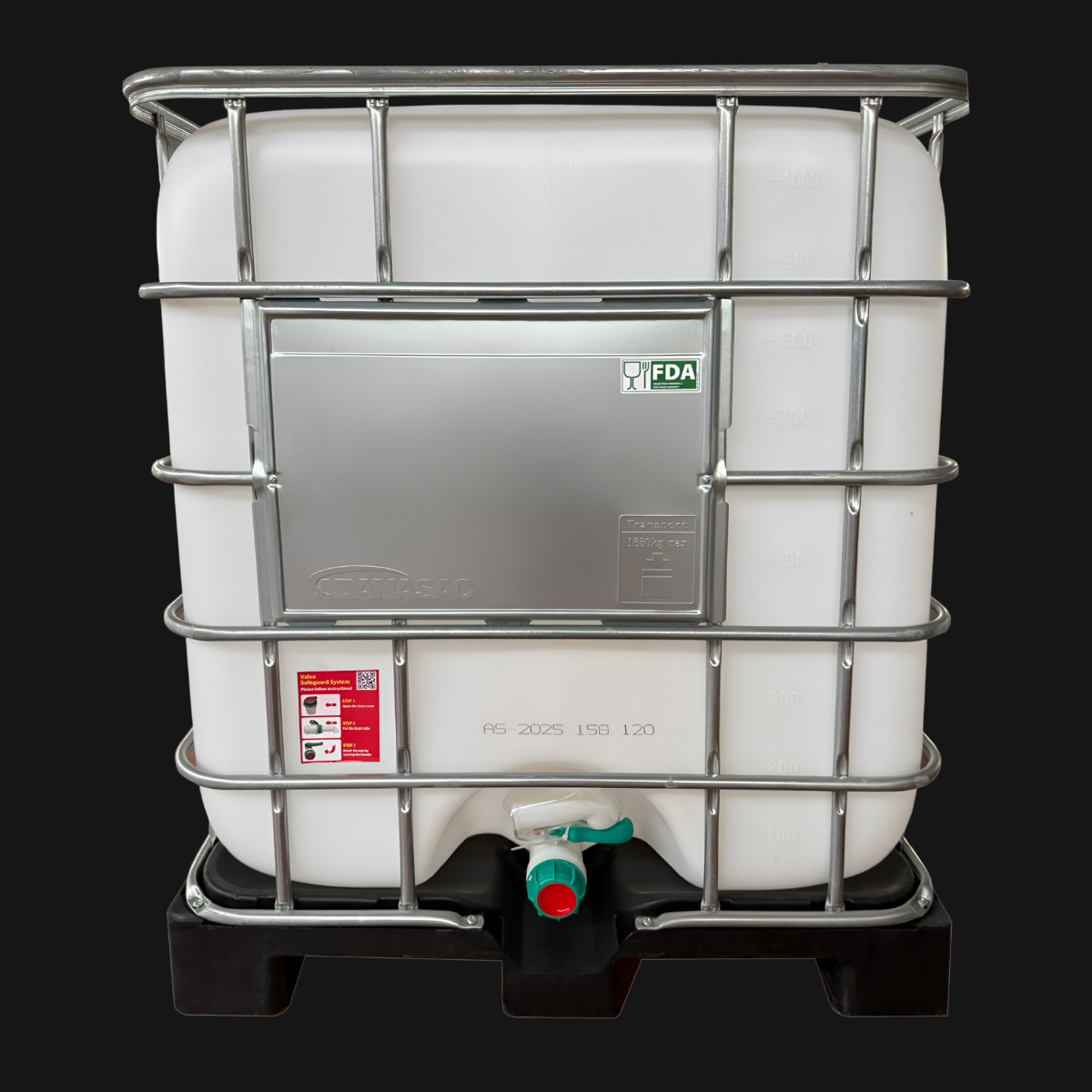 IBC Container with Plastic Pallet