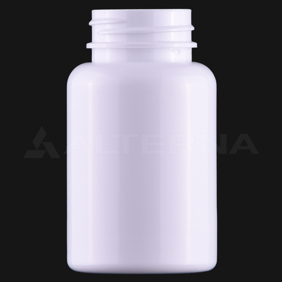 150 ml PET-Tablettenflasche ohne Verschluss, weißer Kunststoffbehälter für pharmazeutische Verpackungen