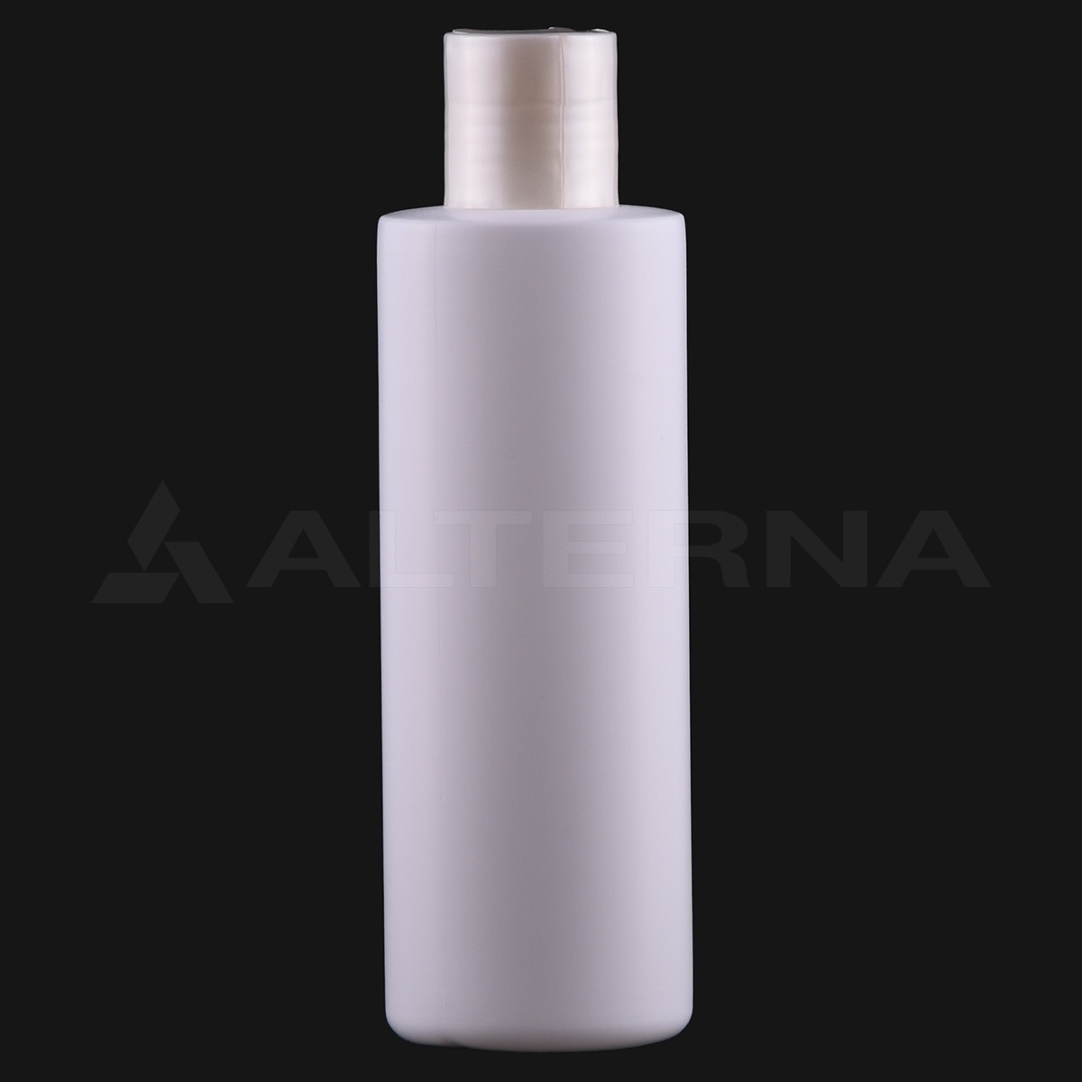 200 ml HDPE-Zylinderflasche mit 24-mm-Disc-Top-Verschluss - Professional packaging solution by Alternaplast 200 ml HDPE-Kunststoffflasche mit 24 mm Scheibendeckel für Körperpflegeverpackungen