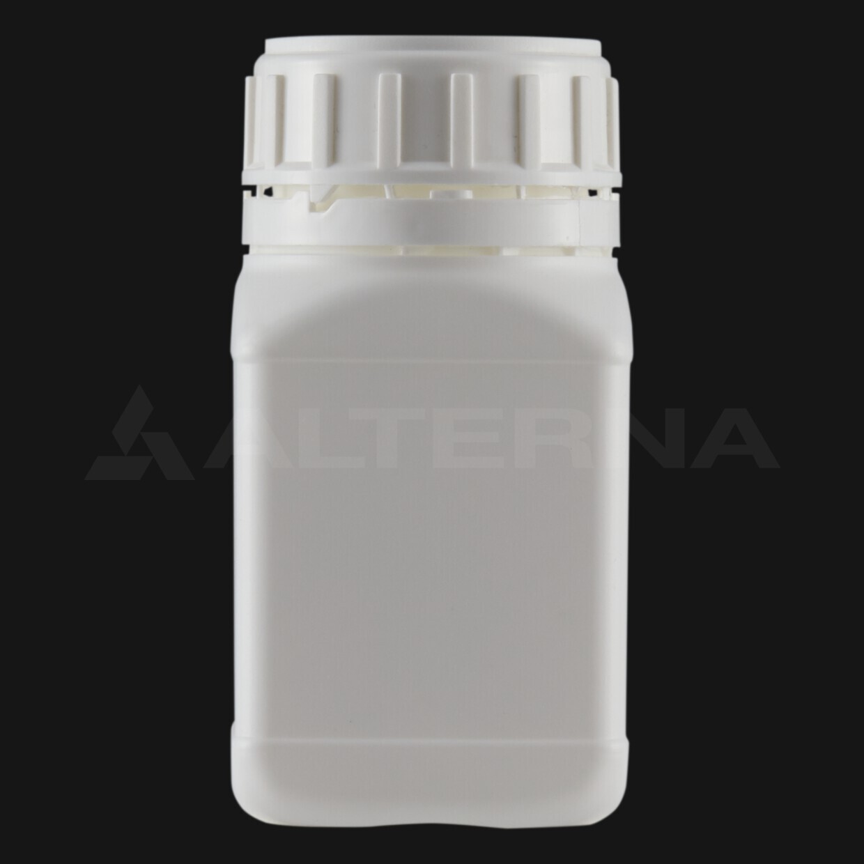 250 ml HDPE Square Bottle with 50 mm Capsule Vented Tamper-evident Cap - Professional packaging solution by Alternaplast 250 ml HDPE Square Bottle with 50 mm Capsule Vented Tamper-evident Cap - High-quality product image 1 of 3 | Alternaplast