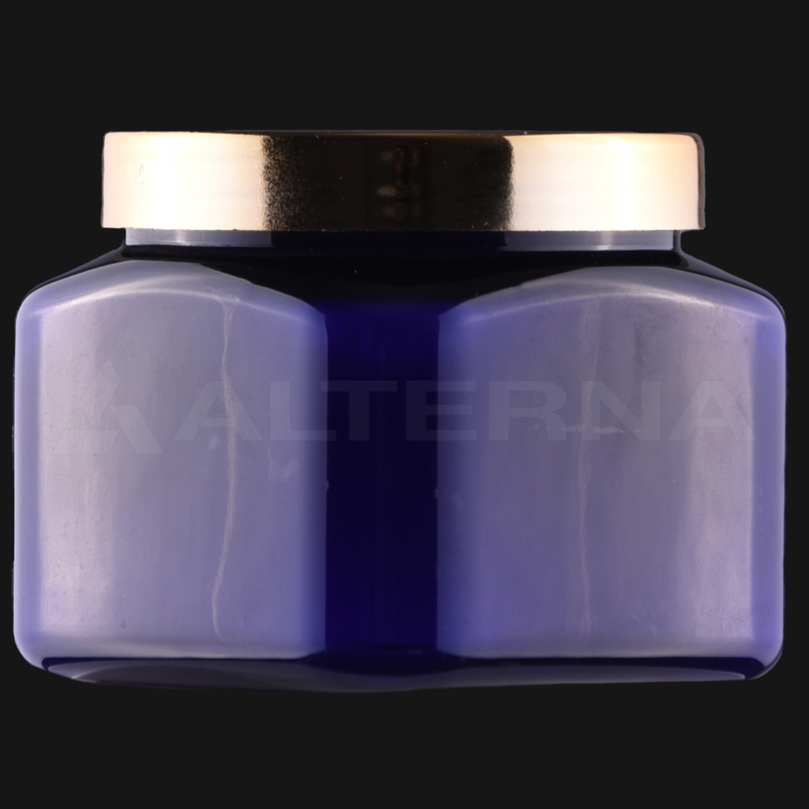 250 ml PET Square Jar with 70 mm Chrome-plated Lid - Thumbnail 2 of 4