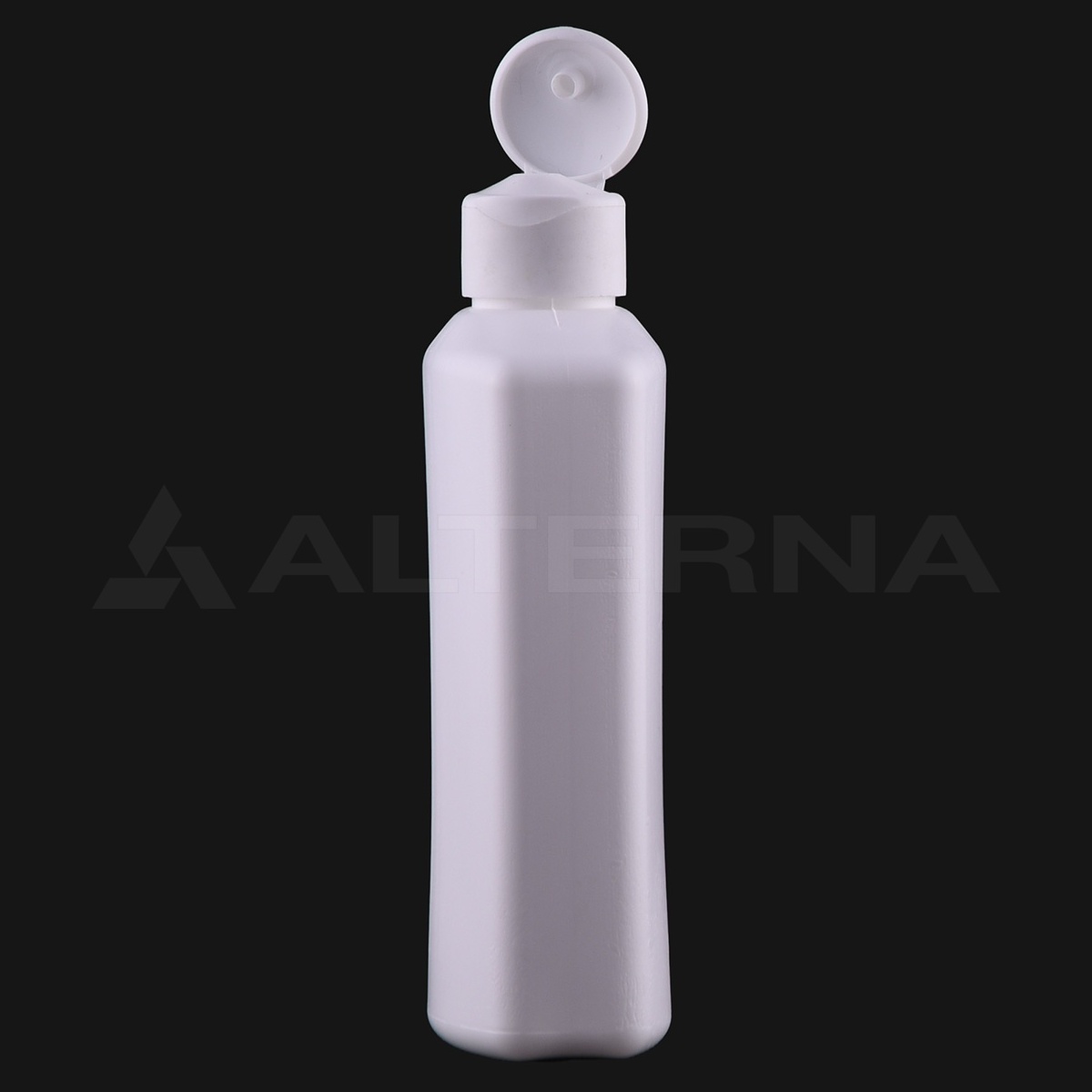250 ml HDPE Rectangular Bottle with 24 mm Flip-top Cap - Thumbnail 2 of 5