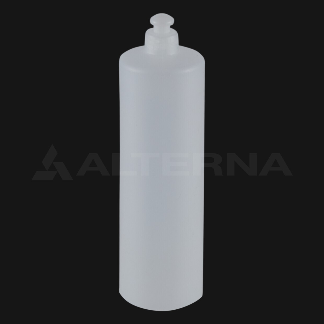 1 Liter HDPE Cylinder Bottle with 28 mm Push Pull Cap thumbnail 2