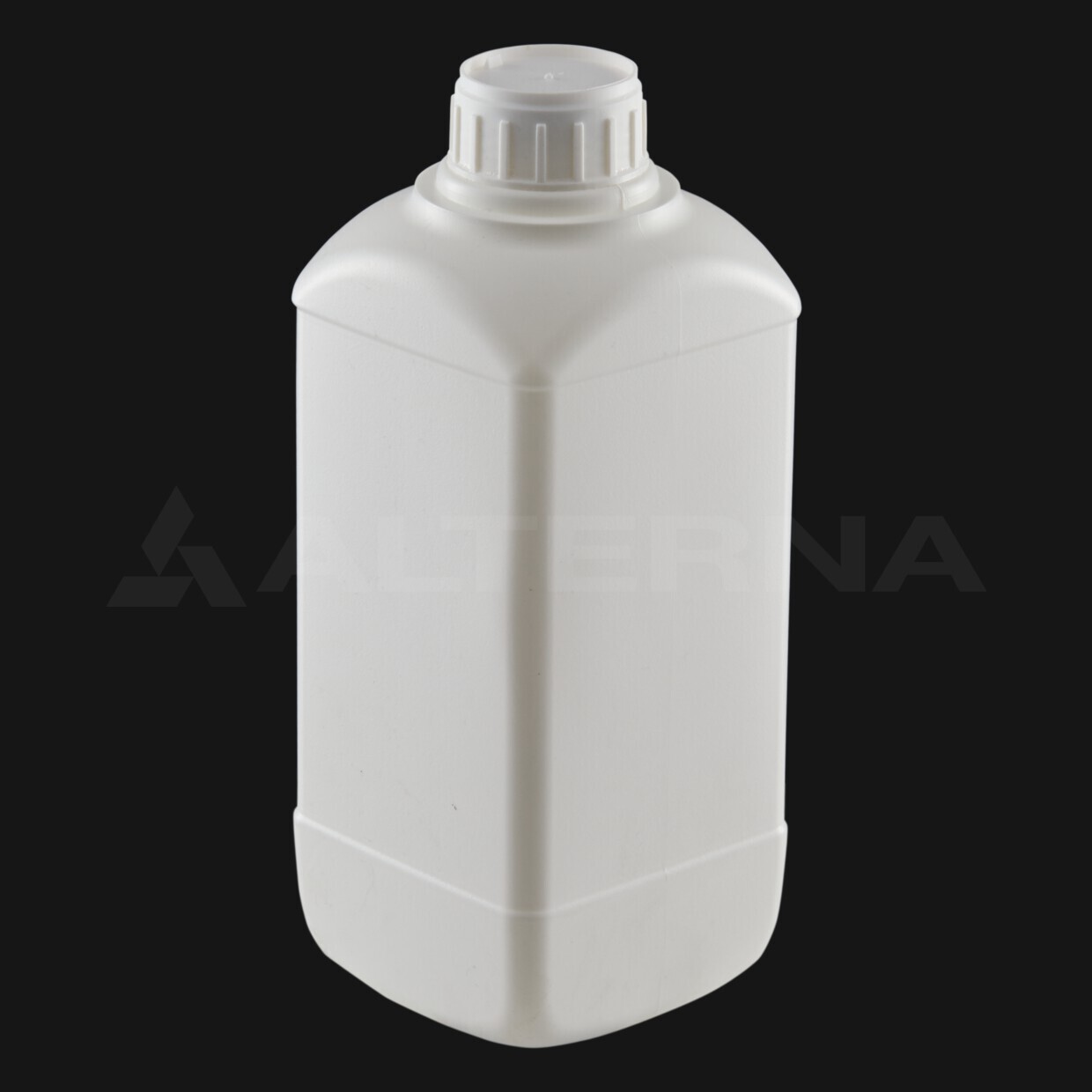 1 Liter HDPE Square Bottle with 38 mm Aluminum Foil Lined Cap thumbnail 2