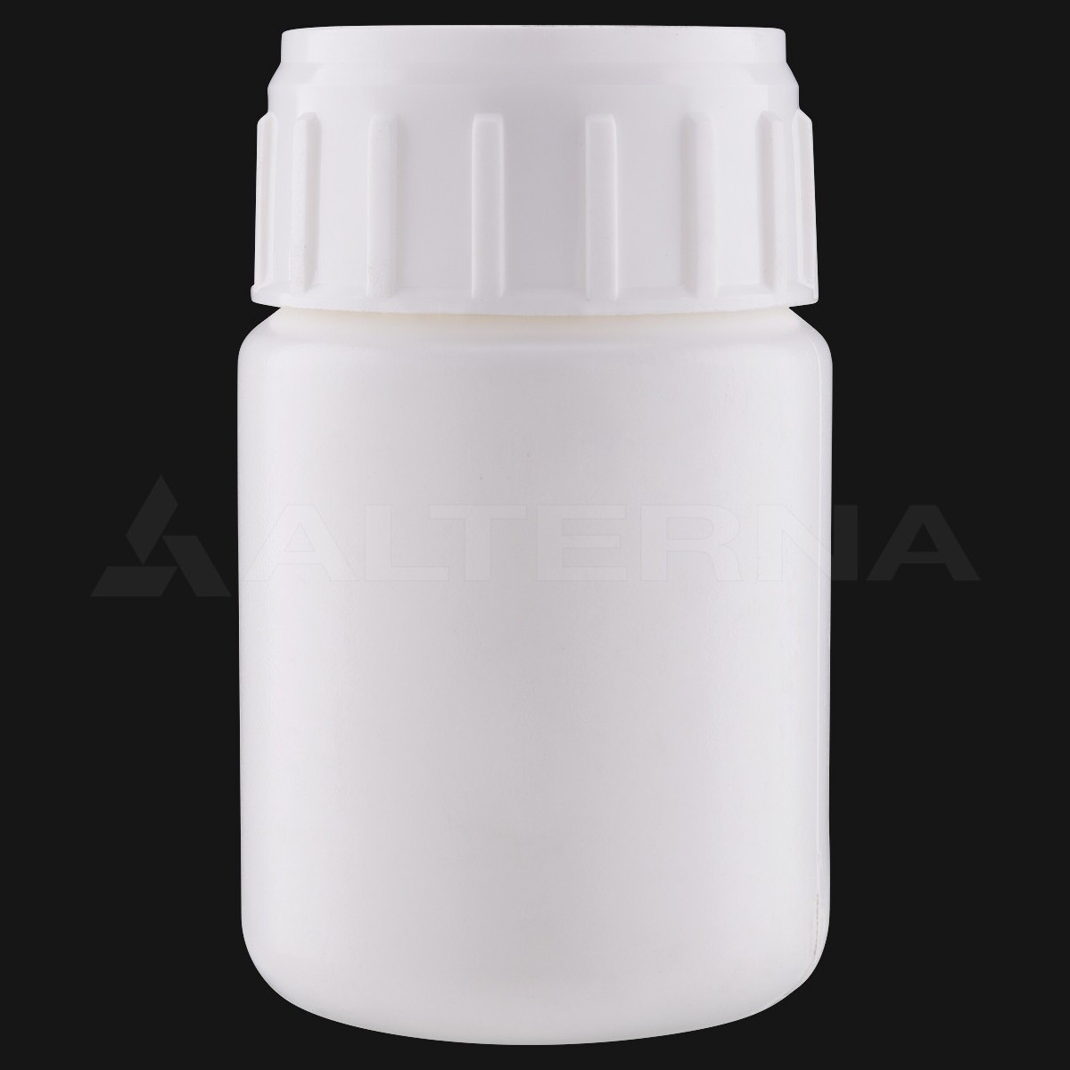 50 ml HDPE Bottle with 38 mm Aluminum Foil Lined Vented Cap