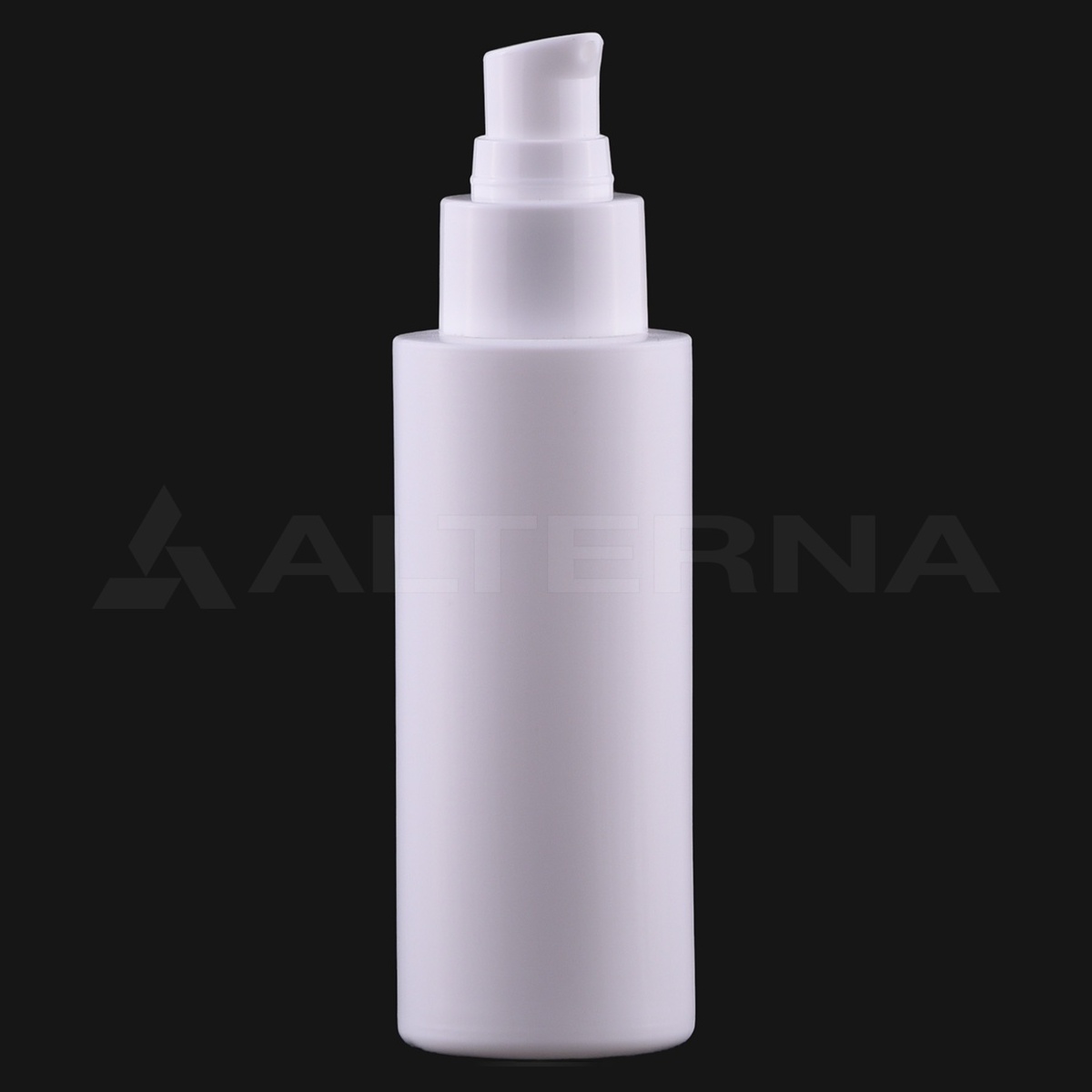100 ml HDPE Cylinder Bottle with 24 mm Lotion Pump thumbnail 2