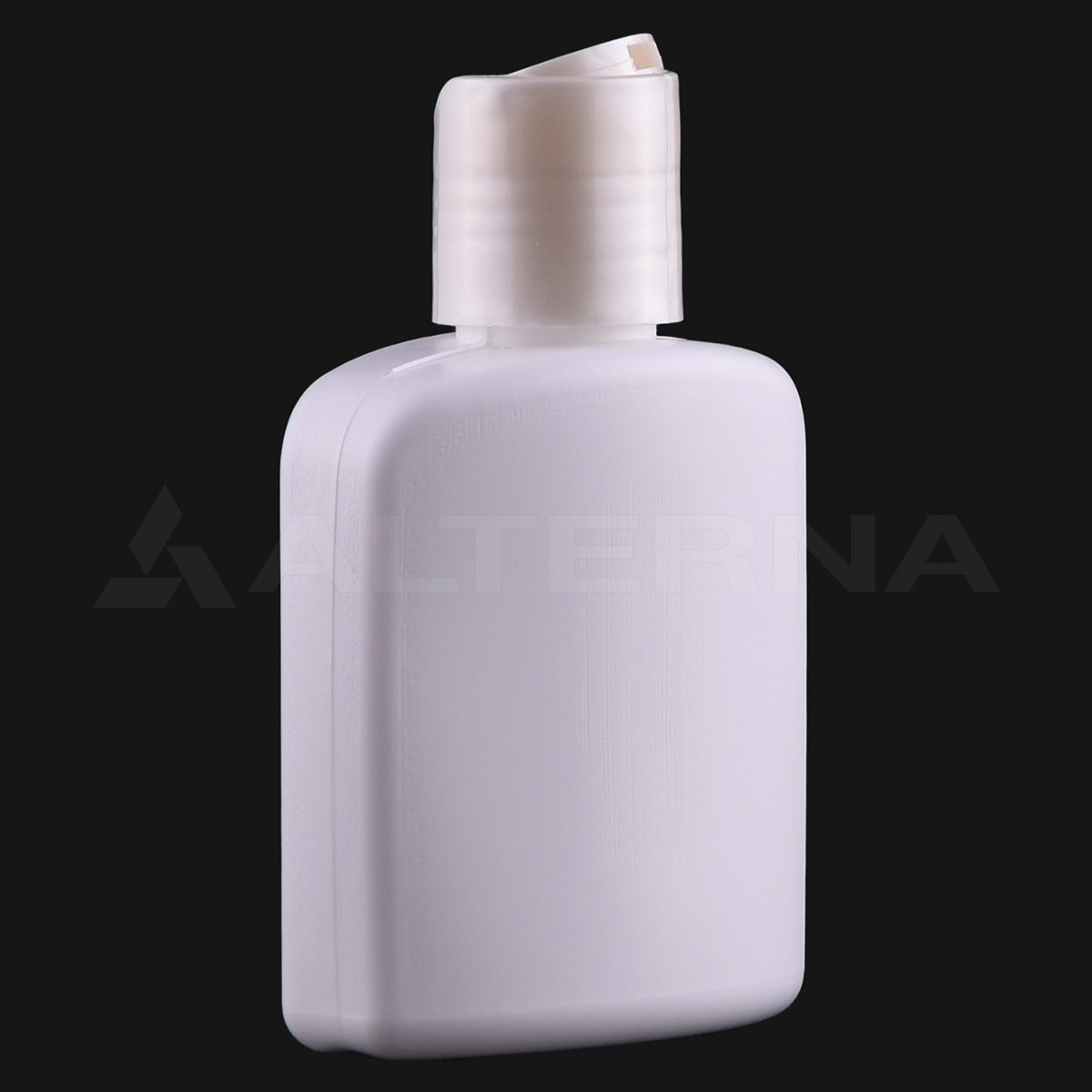 100 ml HDPE Flat Bottle with 24 mm Disc-top Cap thumbnail 2