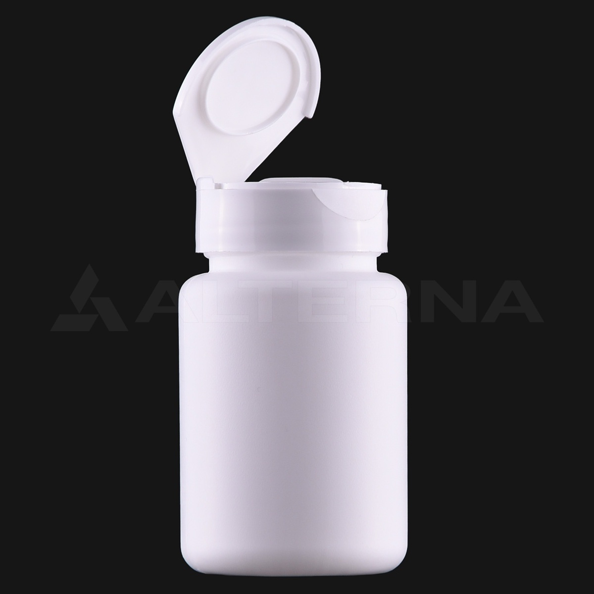 100 ml HDPE Pill Bottle with 38 mm Flip-top Cap thumbnail 2