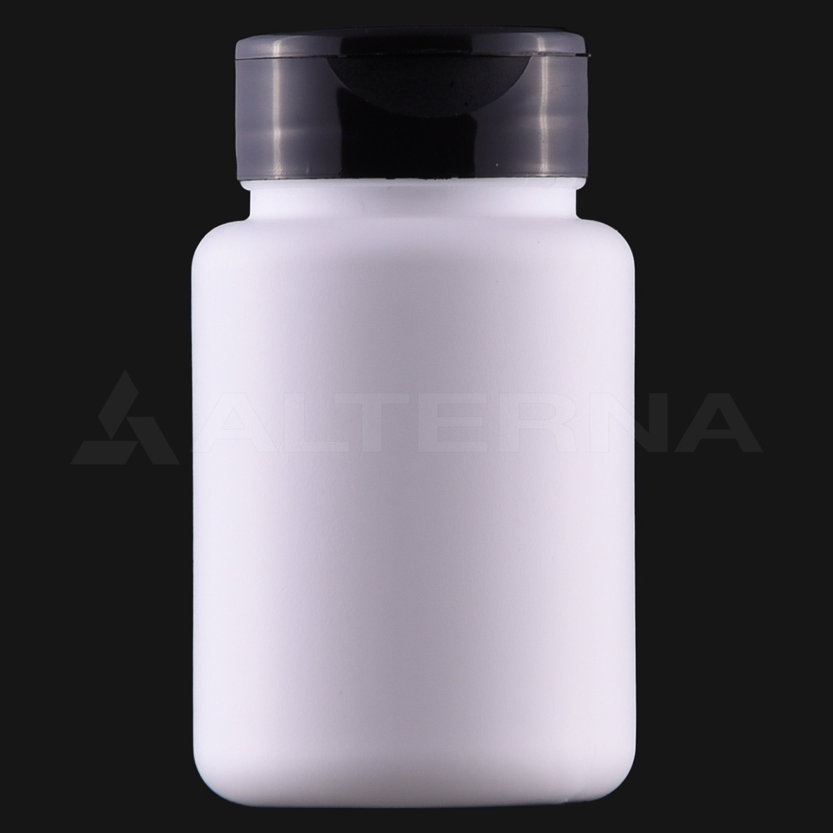 100 ml HDPE Pill Bottle with 38 mm Flip-top Cap thumbnail 3