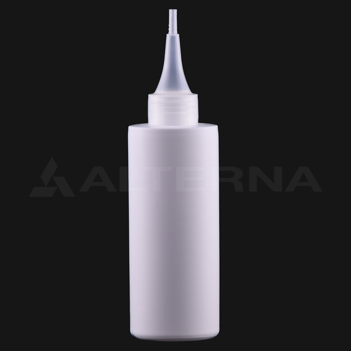 150 ml HDPE Cylinder Bottle with 24 mm Nozzle Cap thumbnail 2