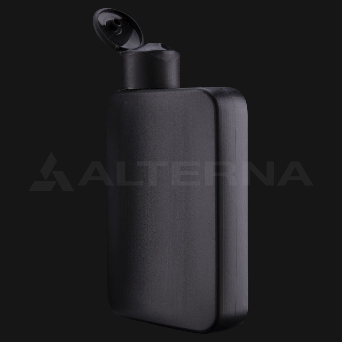 150 ml HDPE Flat Bottle with 24 mm Flip-top Cap thumbnail 2