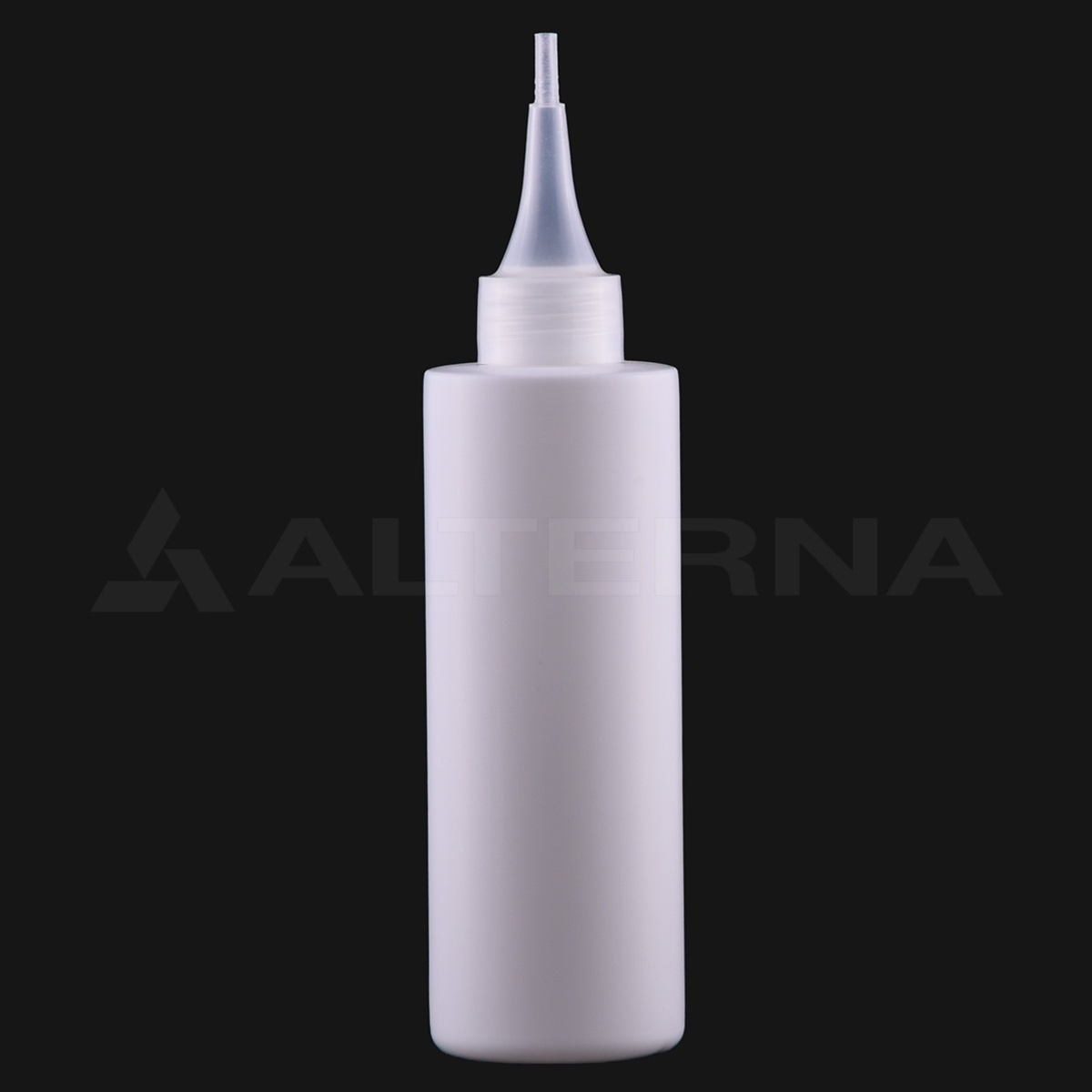 200 ml HDPE Cylinder Bottle with 24 mm Nozzle Cap thumbnail 2