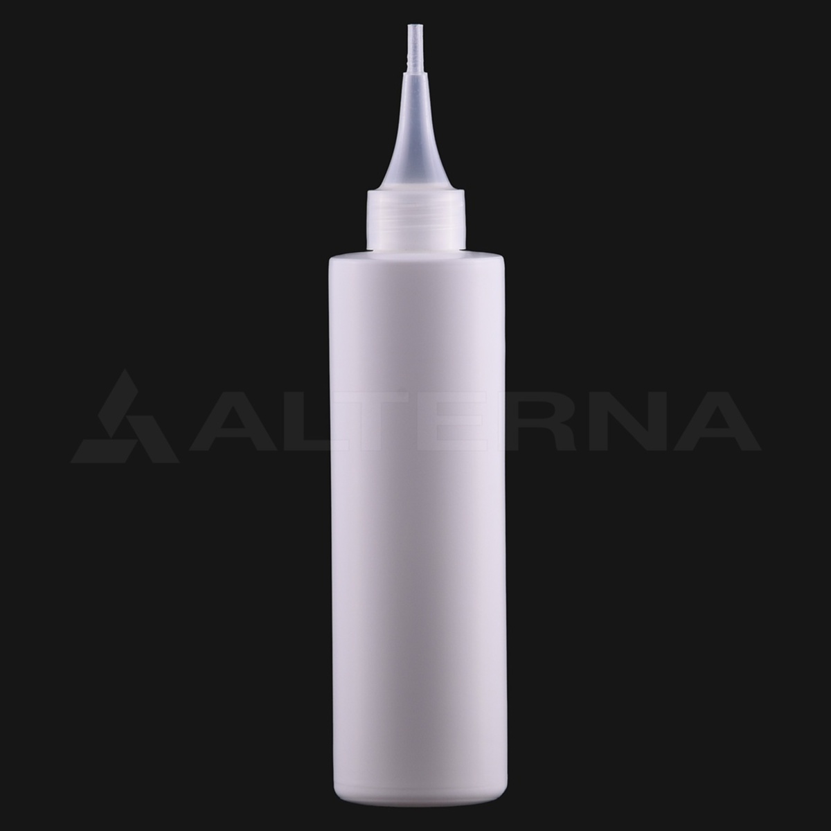 250 ml HDPE Cylinder Bottle with 24 mm Nozzle Cap thumbnail 2