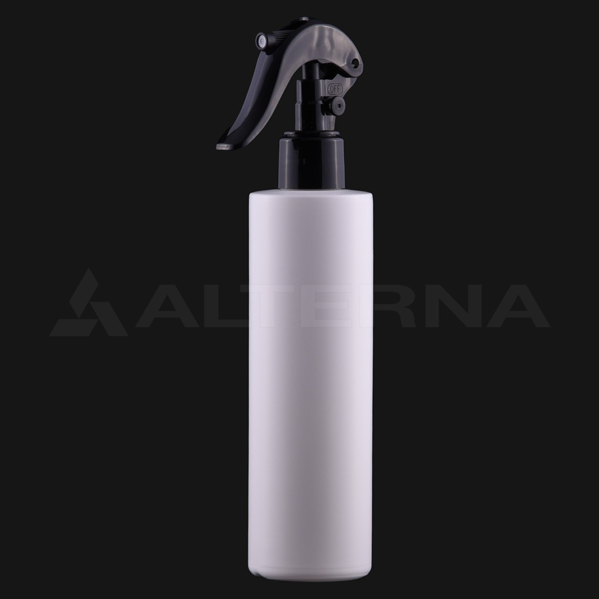 250 ml HDPE Cylinder Spray Bottle with 24 mm Mini Trigger thumbnail 4