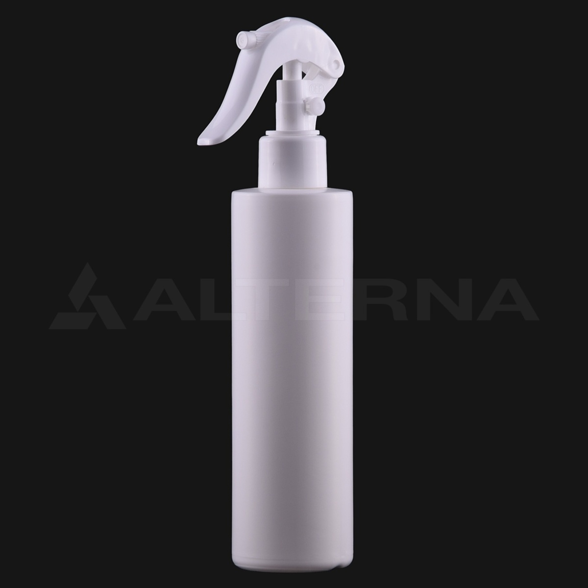 250 ml HDPE Cylinder Spray Bottle with 24 mm Mini Trigger thumbnail 2