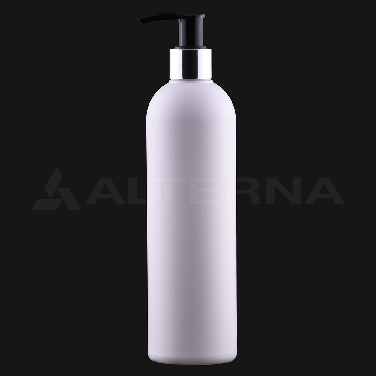 330 ml HDPE Boston Round Bottle with 24 mm Pump Dispenser thumbnail 3