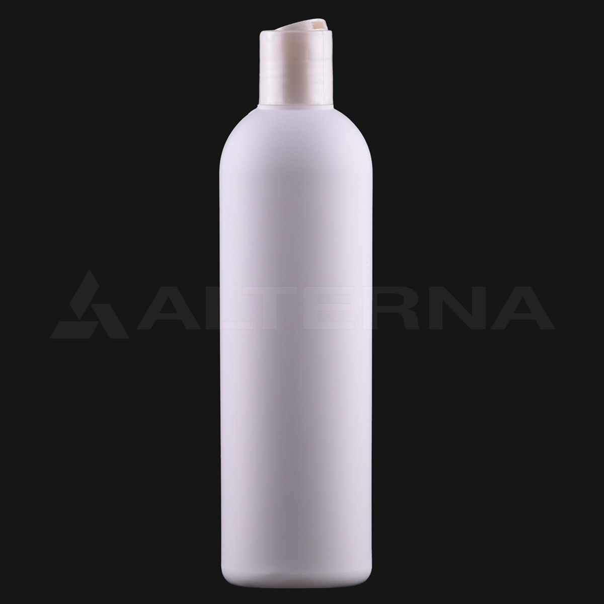 330 ml HDPE Boston Round Bottle with 24 mm Disc-top Cap thumbnail 2