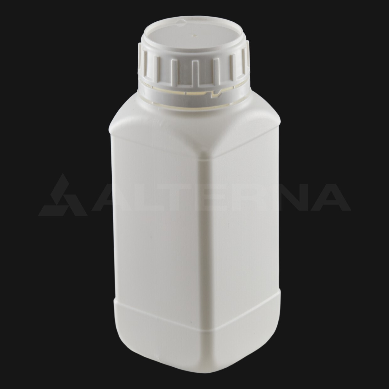 500 ml HDPE Square Bottle with 50 mm Capsule Vented Tamper-evident Cap thumbnail 2